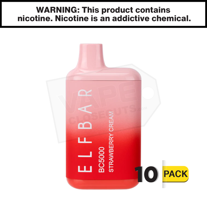 Strawberry Cream Elf Bar | BC5000 Puff EBDESIGN Disposable Vape Strawberry Cream Elf Bar | BC5000 Puff EBDESIGN Disposable Vape