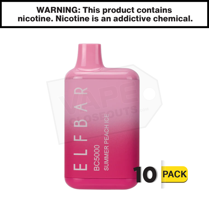 Summer Peach Ice Elf Bar | BC5000 Puff EBDESIGN Disposable Vape Summer Peach Ice Elf Bar | BC5000 Puff EBDESIGN Disposable Vape