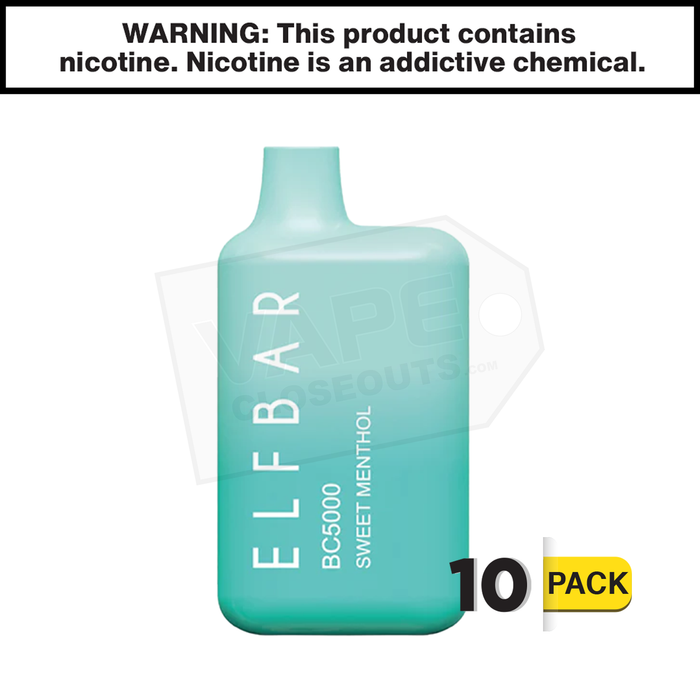 Sweet Menthol Elf Bar | BC5000 Puff EBDESIGN Disposable Vape VC Sweet Menthol Elf Bar | BC5000 Puff EBDESIGN Disposable Vape VC