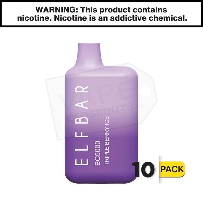 Triple Berry Ice Elf Bar | BC5000 Puff EBDESIGN Disposable Vape Triple Berry Ice Elf Bar | BC5000 Puff EBDESIGN Disposable Vape