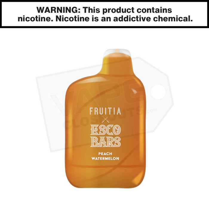 Esco Bars Fruitia | Peach Watermelon | 6000 Puffs Disposable Rechargeable Vape
