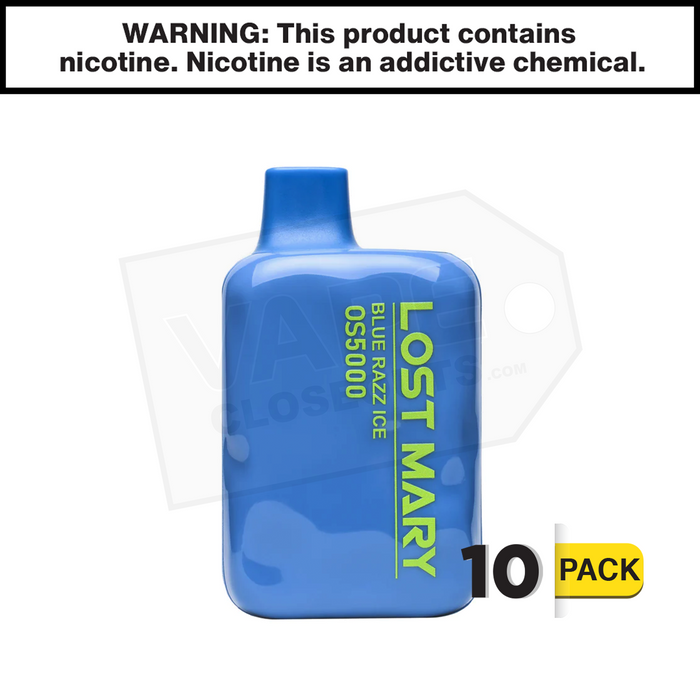 Blue Razz Ice Lost Mary OS5000 Disposable Vape Blue Razz Ice Lost Mary OS5000 Disposable Vape