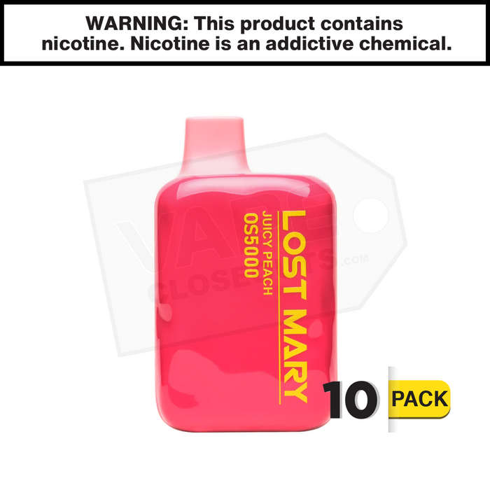 Juicy Peach Lost Mary OS5000 Disposable Vape Juicy Peach Lost Mary OS5000 Disposable Vape