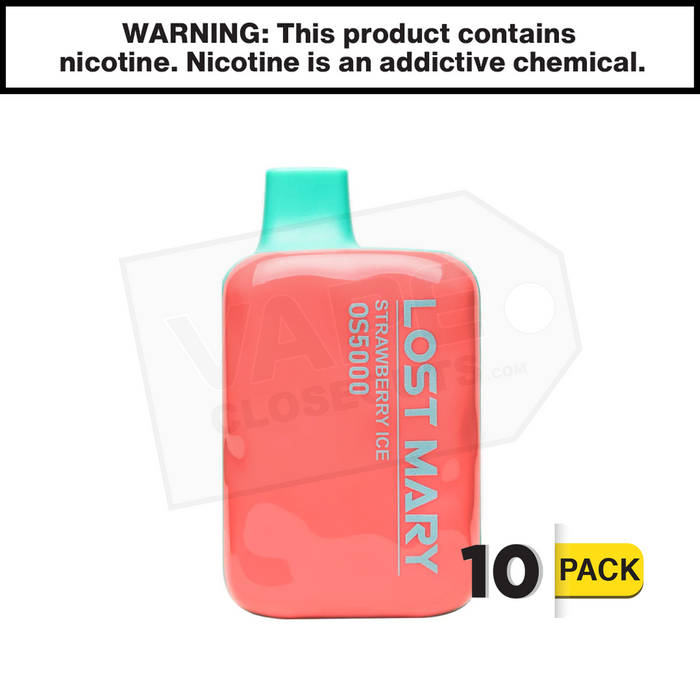 lost mary strawberry ice vape Strawberry Ice Lost Mary OS5000 Disposable Vape