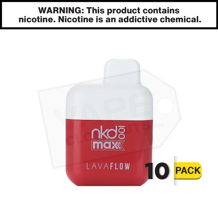Naked 100 Max | Lava Flow | 4500 Puff Disposable Rechargeable Vape